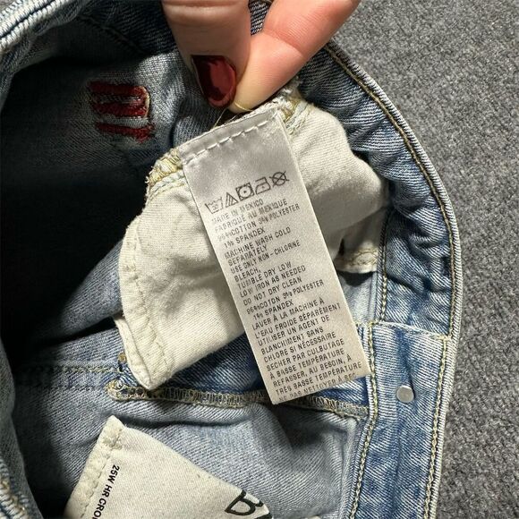 BDG Women's High Rise Flare Jeans Blue Size 25 Light Wash Raw Hem - Picture 5 of 10